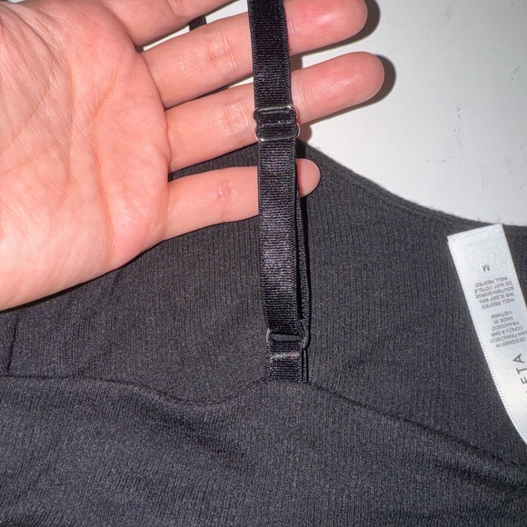 Athleta Well Rested Rib Sleep Bra Black M - Picture 5 of 8